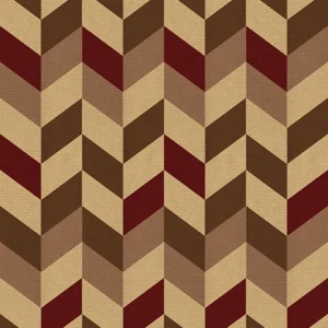 Seamless pattern of textured woven chevron zigzag lines in burgundy, brown, beige, and gold tones, perfect for luxury upholstery and autumn textiles.